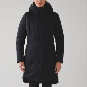Lululemon Fluff The Cold Parka 600-Fill Down Black Size 8